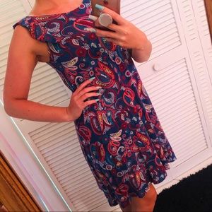 LOFT paisley dress XS